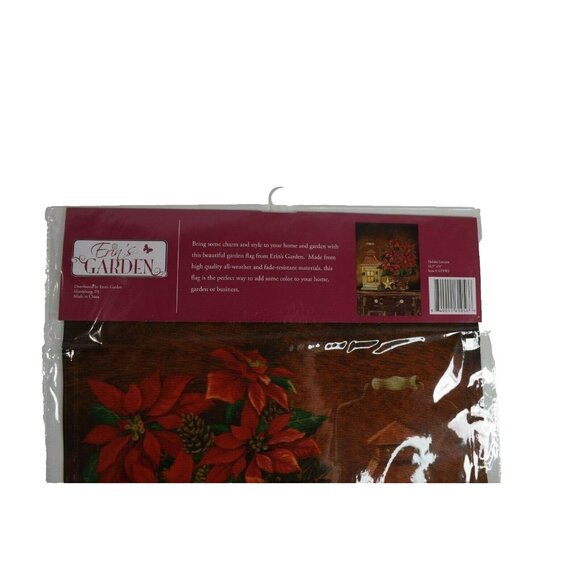 Erins Garden Holiday Lantern Decorative Garden Flag 12.5 x 18 New - Picture 4 of 4